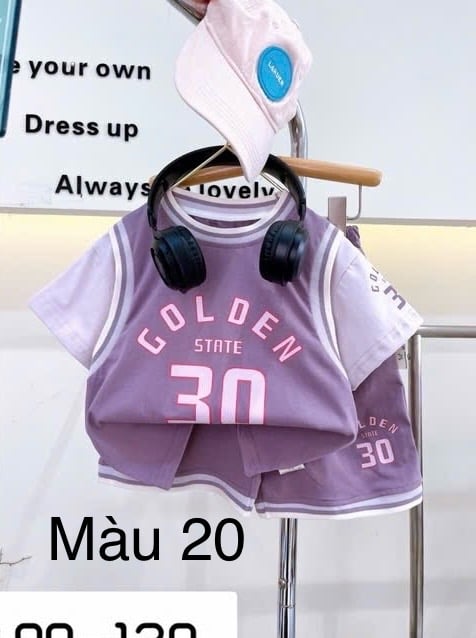 (90-130) - Bộ thể thao phối tay nhiều màu QC cho bé size 90-130