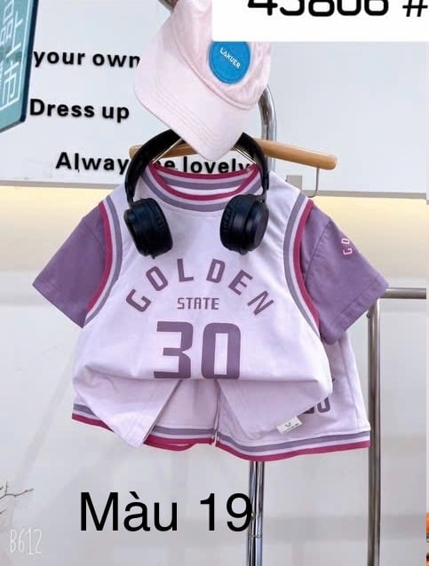 (90-130) - Bộ thể thao phối tay nhiều màu QC cho bé size 90-130