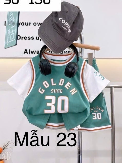 (90-130) - Bộ thể thao phối tay nhiều màu QC cho bé size 90-130