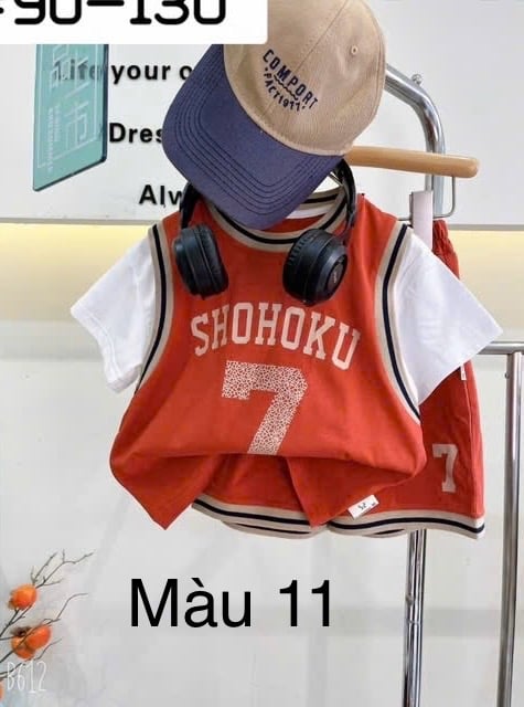 (90-130) - Bộ thể thao phối tay nhiều màu QC cho bé size 90-130