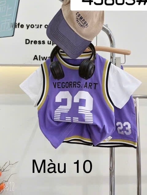 (90-130) - Bộ thể thao phối tay nhiều màu QC cho bé size 90-130