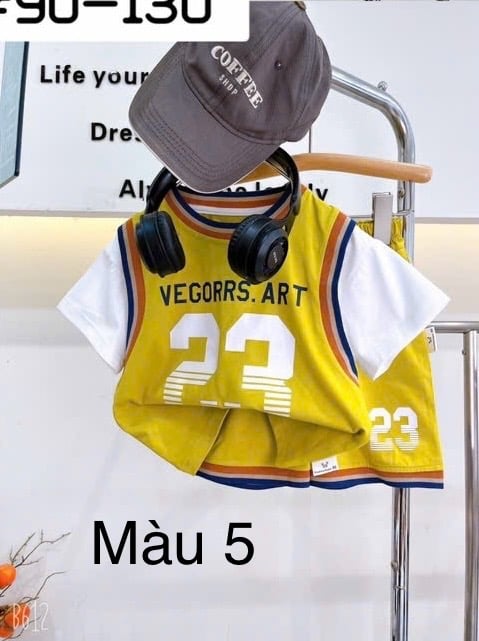 (90-130) - Bộ thể thao phối tay nhiều màu QC cho bé size 90-130