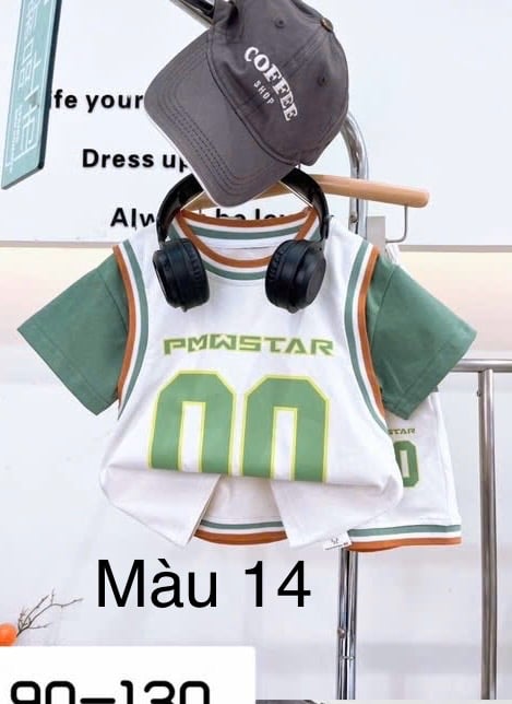 (90-130) - Bộ thể thao phối tay nhiều màu QC cho bé size 90-130