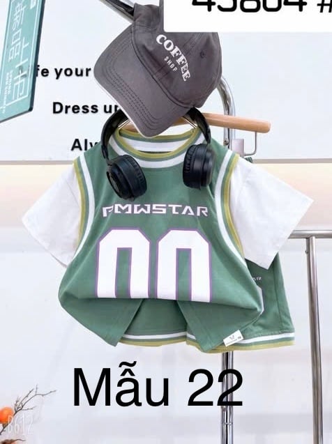 (90-130) - Bộ thể thao phối tay nhiều màu QC cho bé size 90-130