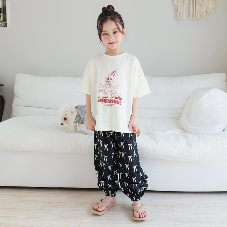 Quần thô bo gấu Bebezoo nhiều họa tiết size 100 - 150