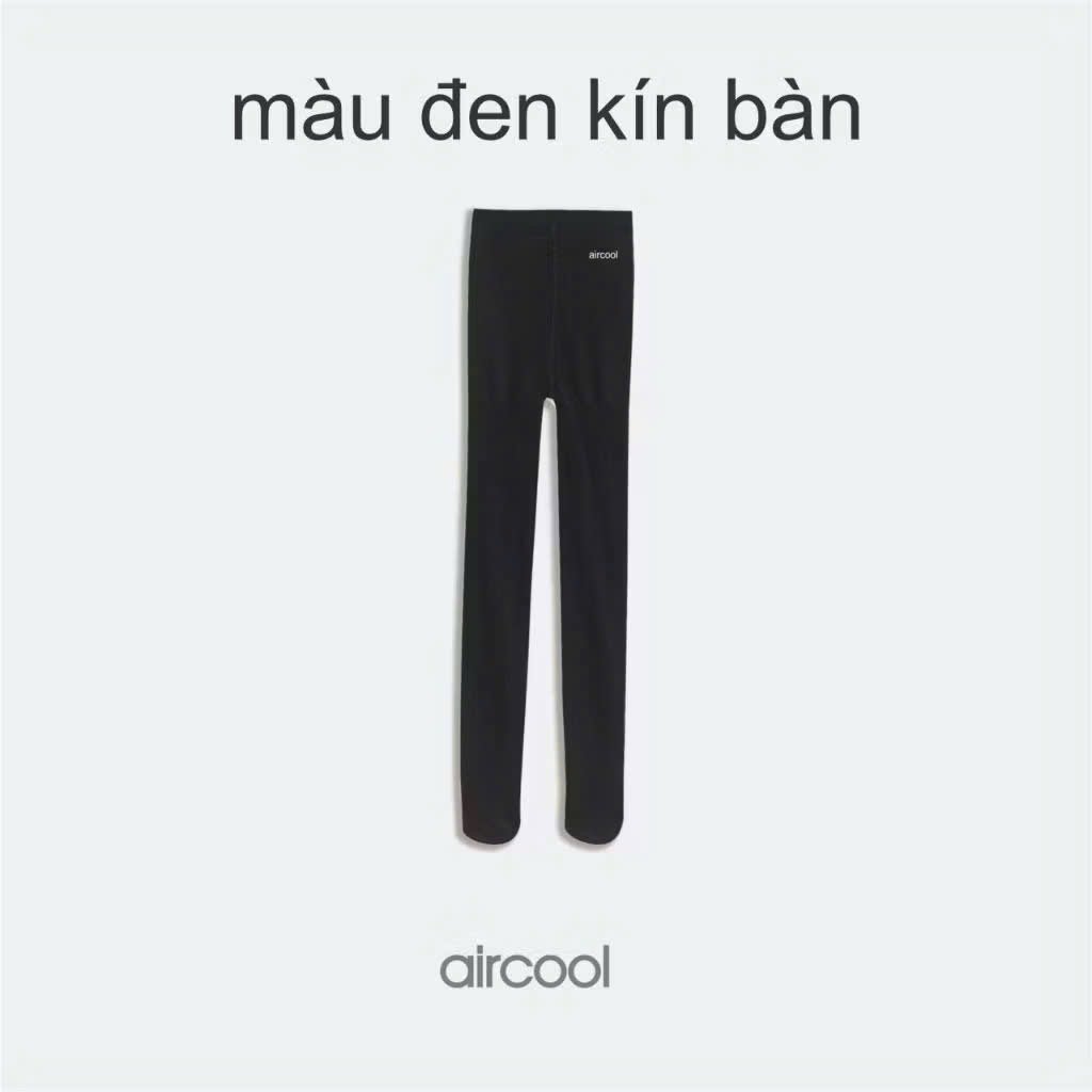 Quần tất Aircool vải sợi giữ nhiệt 2 màu đen/da bé gái size 2-16y
