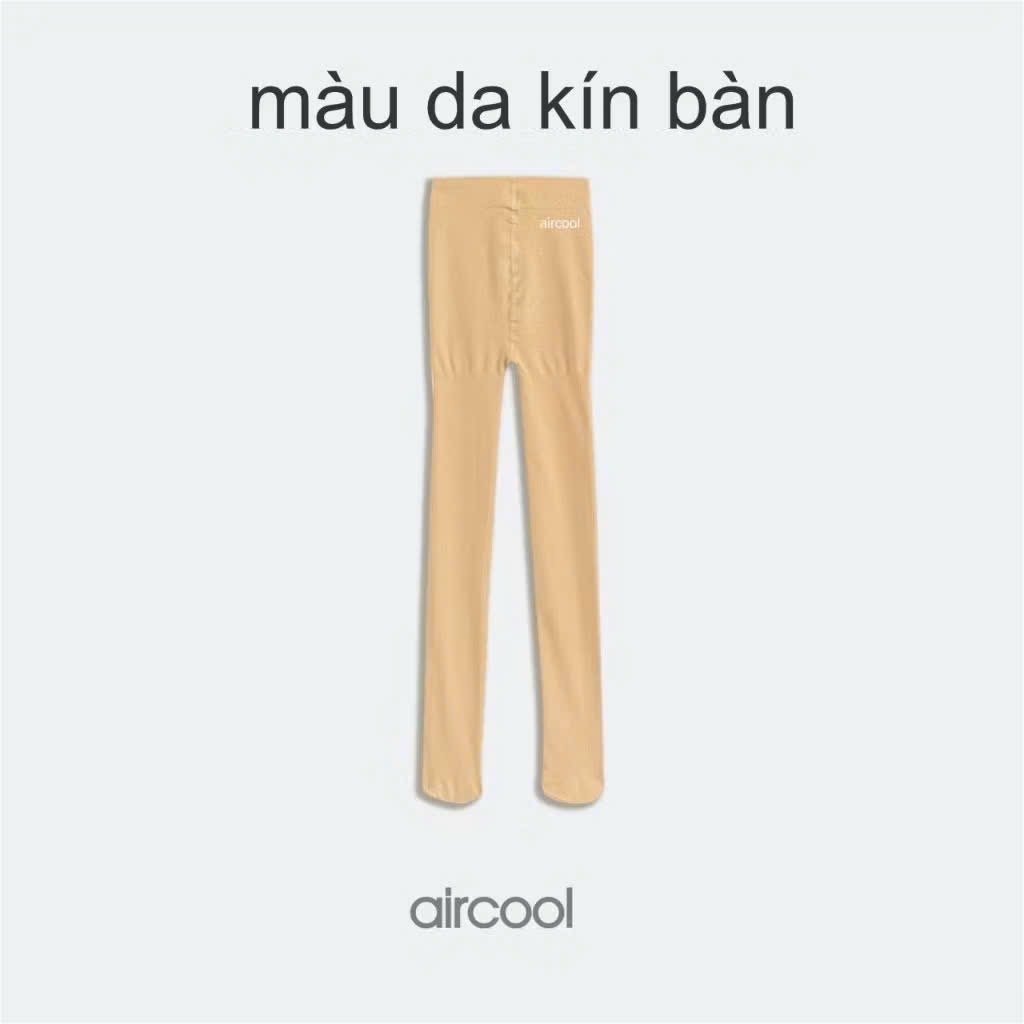 Quần tất Aircool vải sợi giữ nhiệt 2 màu đen/da bé gái size 2-16y