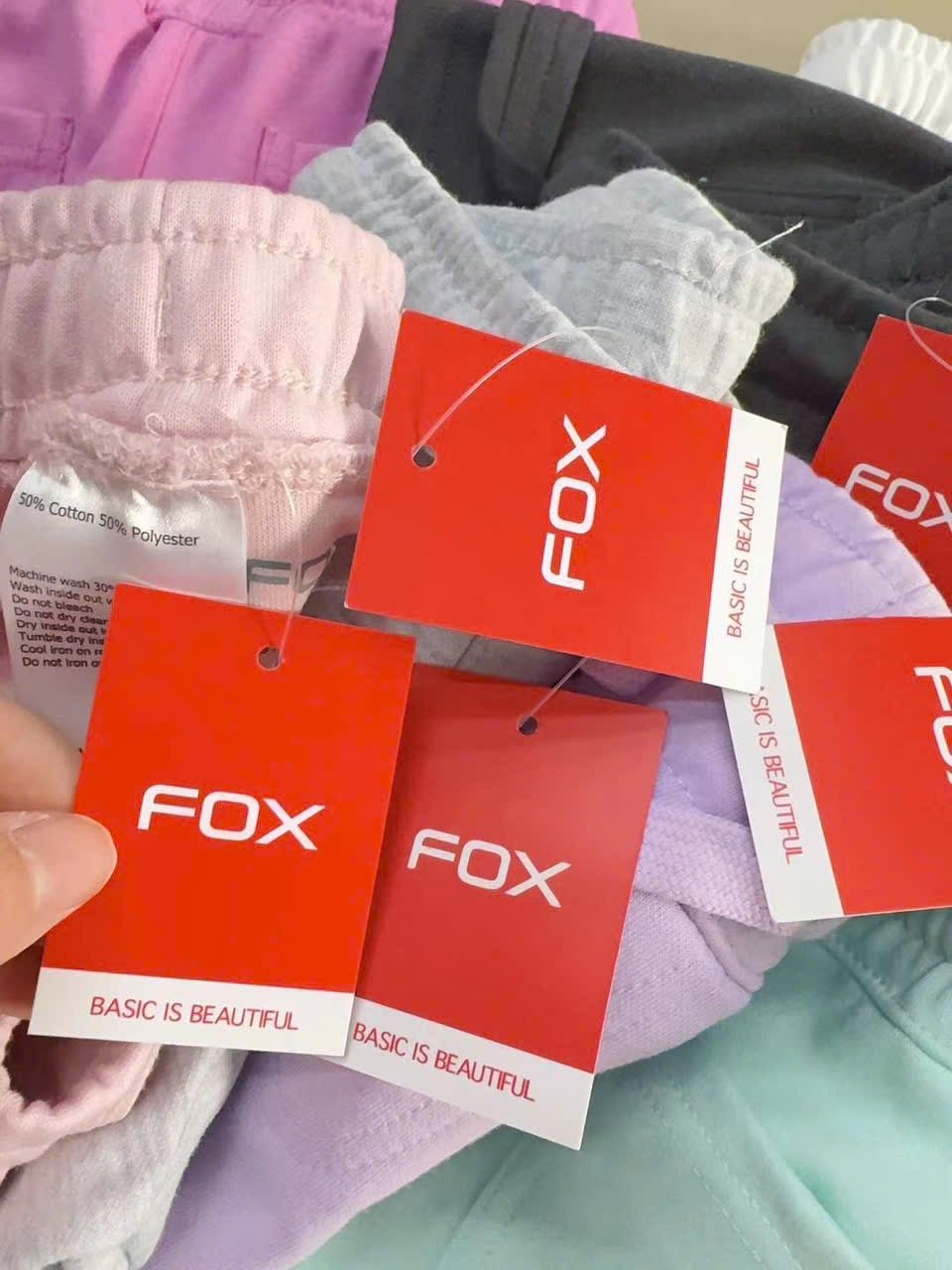 Quần short thun mềm FOX dư xịn nhiều màu bé gái size 5-18y