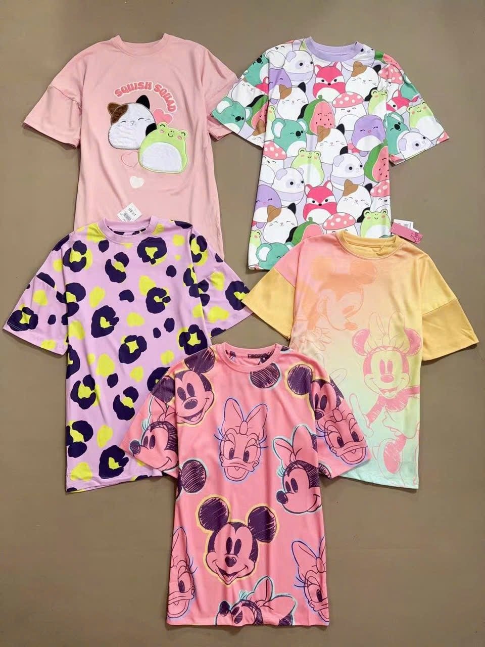 V00042 - Váy ngủ thun nhiều màu cho bé gái size 2-14y