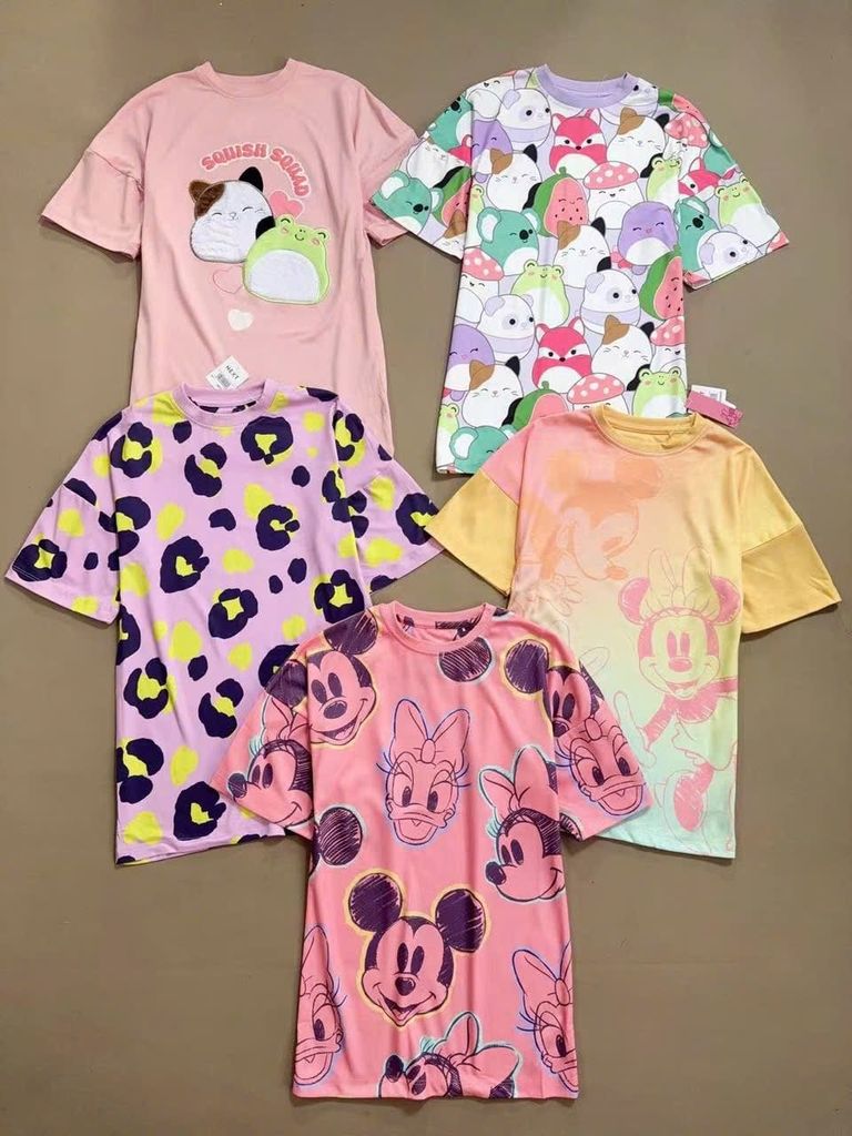 V00042 - Váy ngủ thun nhiều màu cho bé gái size 2-14y