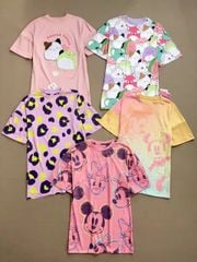 Váy ngủ thun Poly Next dư xịn nhiều màu cho bé gái size 2-14y