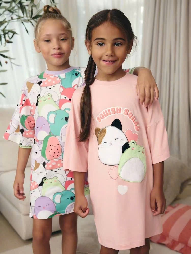 V00042 - Váy ngủ thun nhiều màu cho bé gái size 2-14y