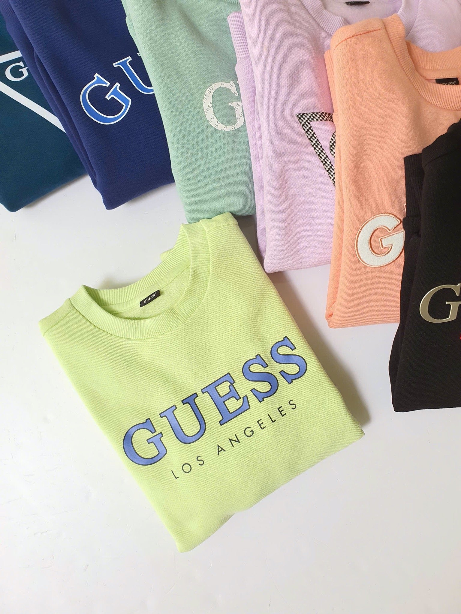 ABT104 - Áo nỉ bông Gss dư xịn cổ tròn nhiều màu cho bé size 120-160