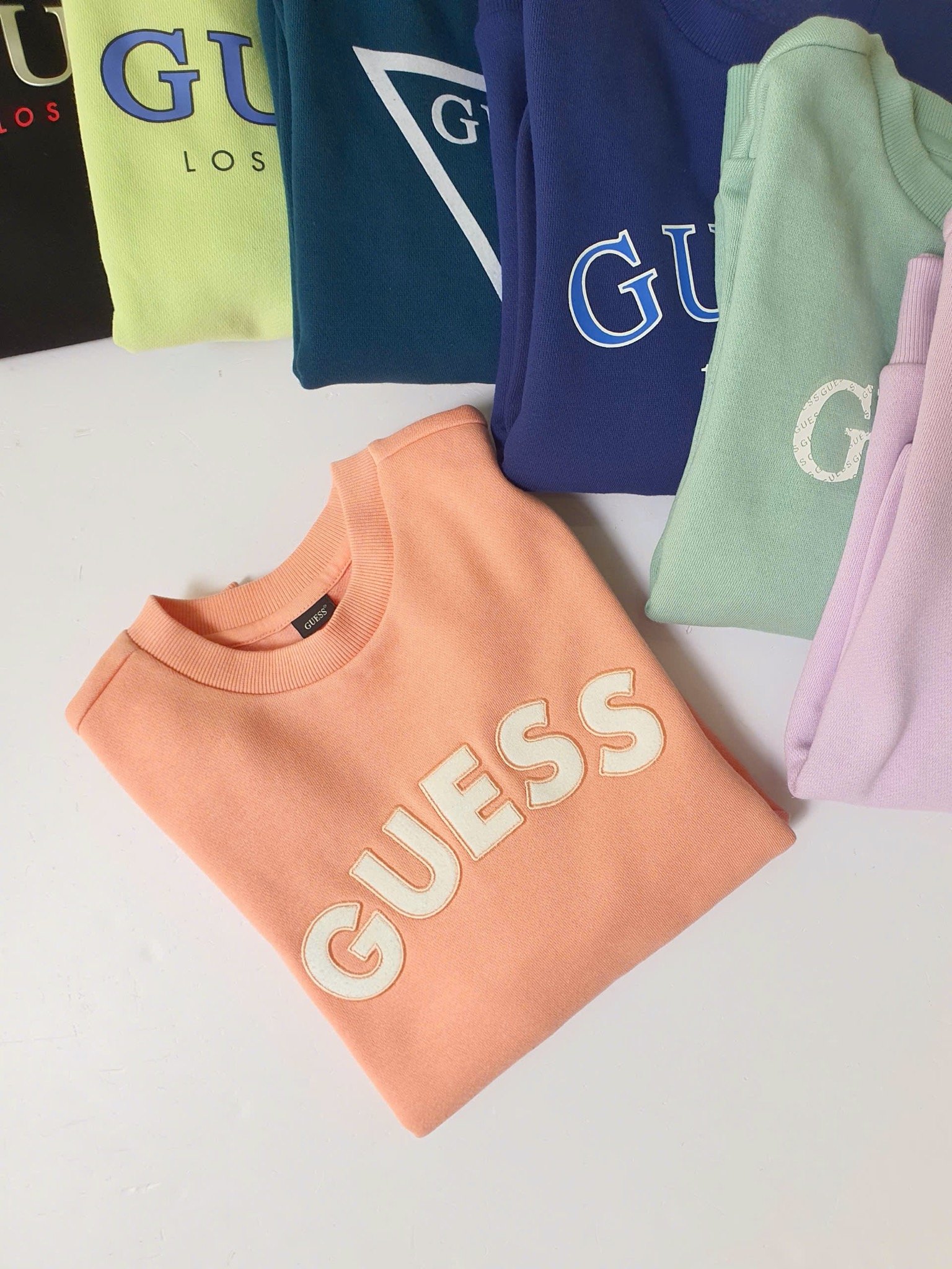 ABT104 - Áo nỉ bông Gss dư xịn cổ tròn nhiều màu cho bé size 120-160