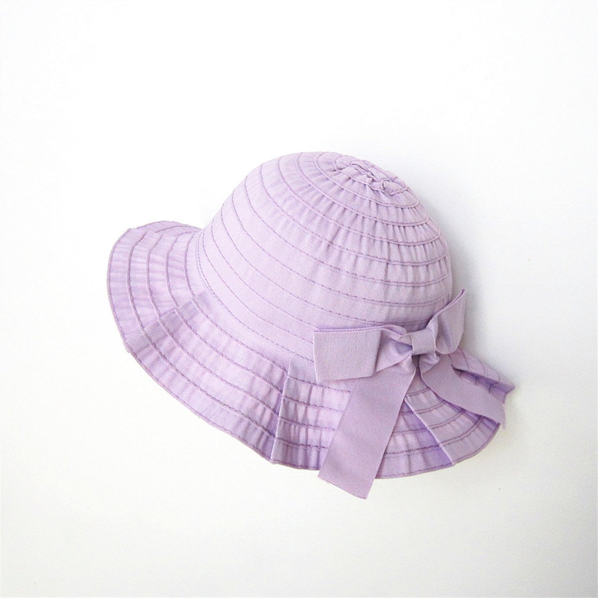 Mũ vành Miller lót cotton trơn màu tím/hồng