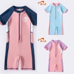 9910 - Bộ bơi liền GRN 3 màu phối logo ngực size 110 - 160