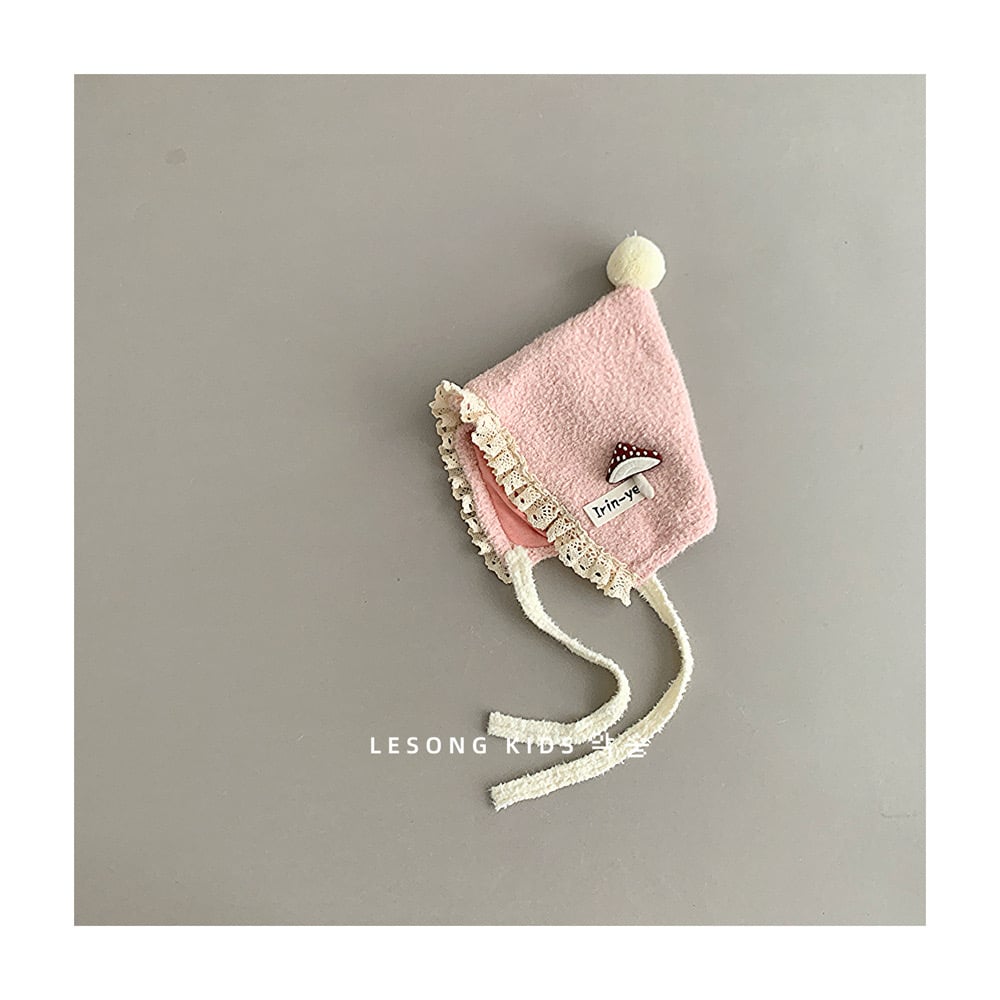 Mũ len chóp cục bông hình nấm nhiều màu cho bé size 1-5y