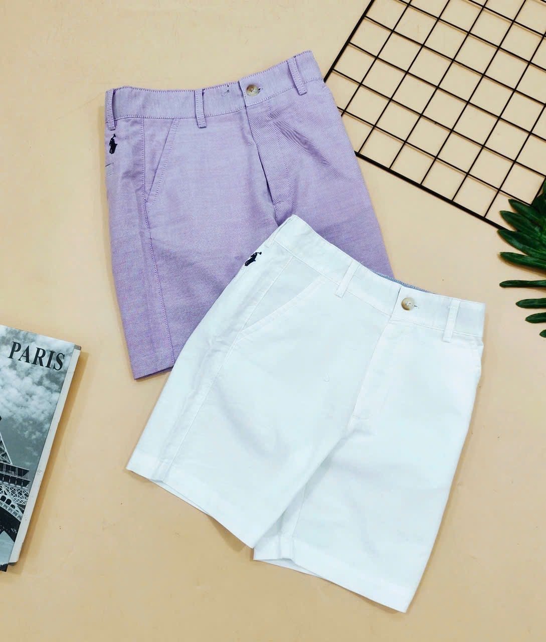 Quần Short Polo R.Lauren dư xịn vải Oxford thêu ngựa nhiều màu bé trai size 4-18y