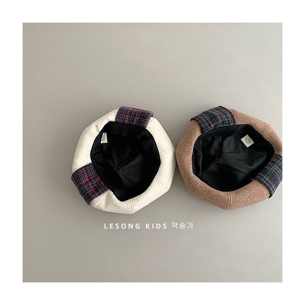 Mũ dạ nồi đính nơ to nhiều màu cho bé gái size 4-8y