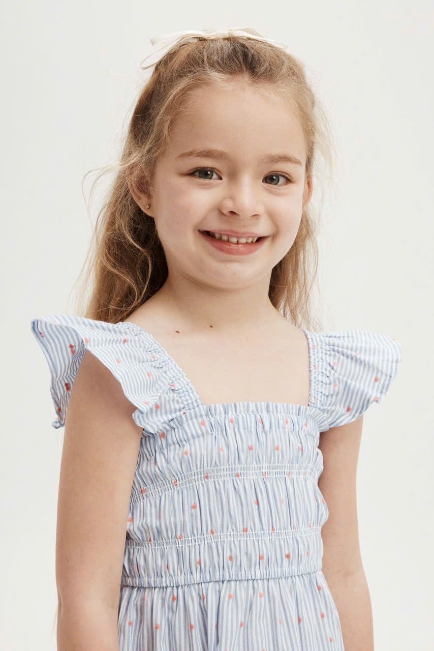 V00031 - Váy thô cánh tiên chun ngực 3 màu size 2 - 10y