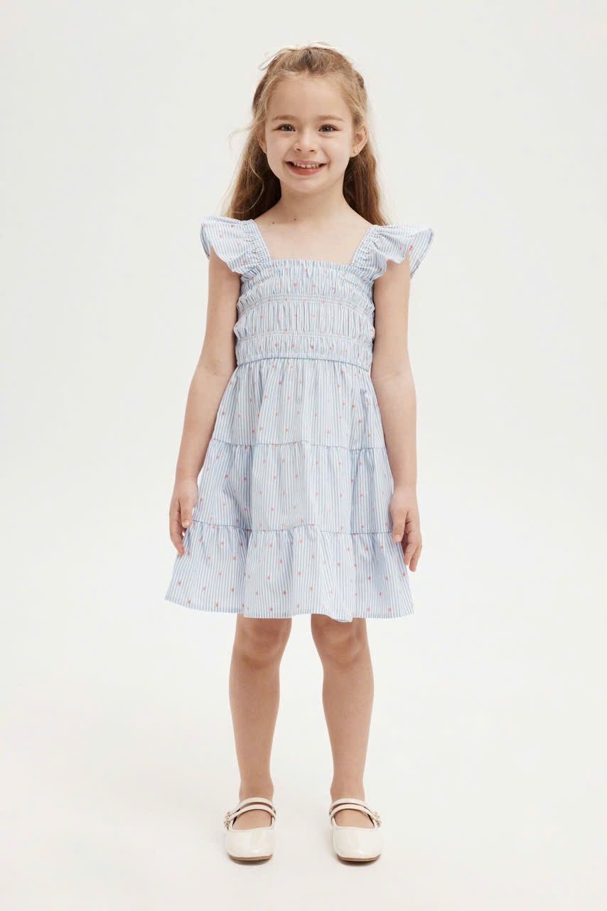 V00031 - Váy thô cánh tiên chun ngực 3 màu size 2 - 10y