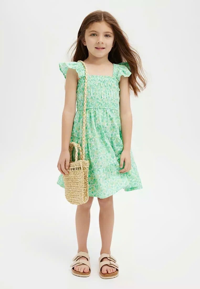 V00031 - Váy thô cánh tiên chun ngực 3 màu size 2 - 10y