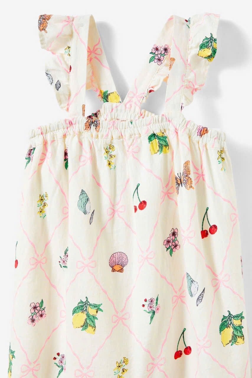 V00049 - Váy linen cánh tiên đuôi cá 3 màu size 2 - 14y