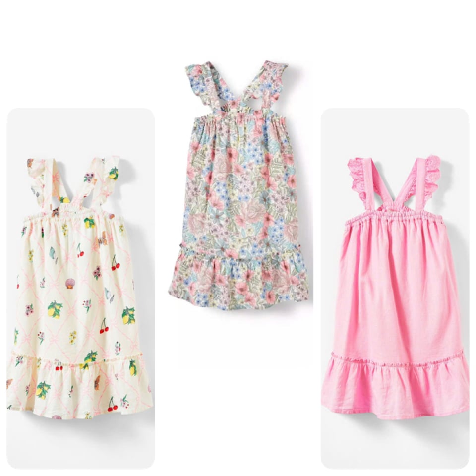 V00049 - Váy linen cánh tiên đuôi cá 3 màu size 2 - 14y