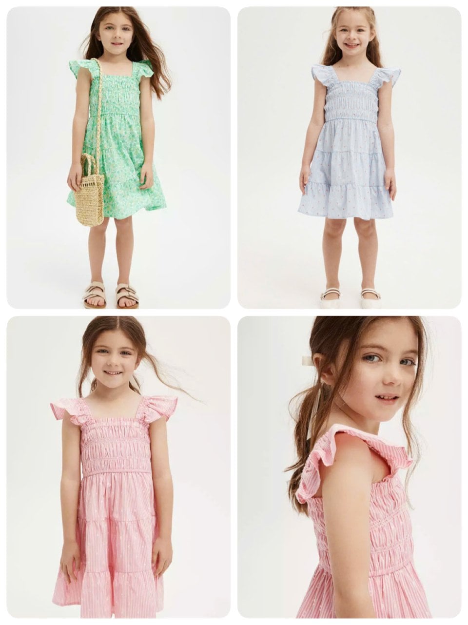 V00031 - Váy thô cánh tiên chun ngực 3 màu size 2 - 10y