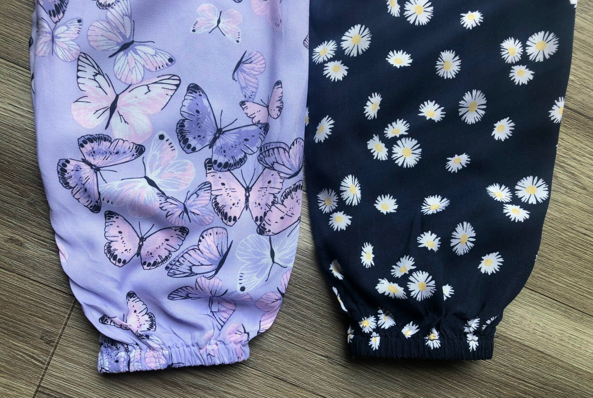 Quần lanh bo gấu 2 màu BG size 1-7y