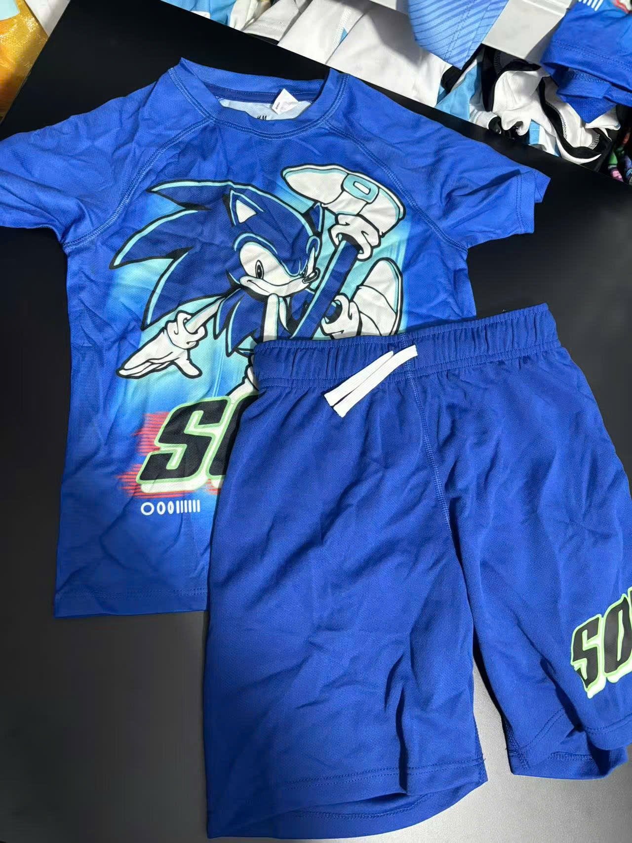 Bộ thể thao HM nhiều màu hoạ tiết hoạt hình cho bé trai size 2-10y