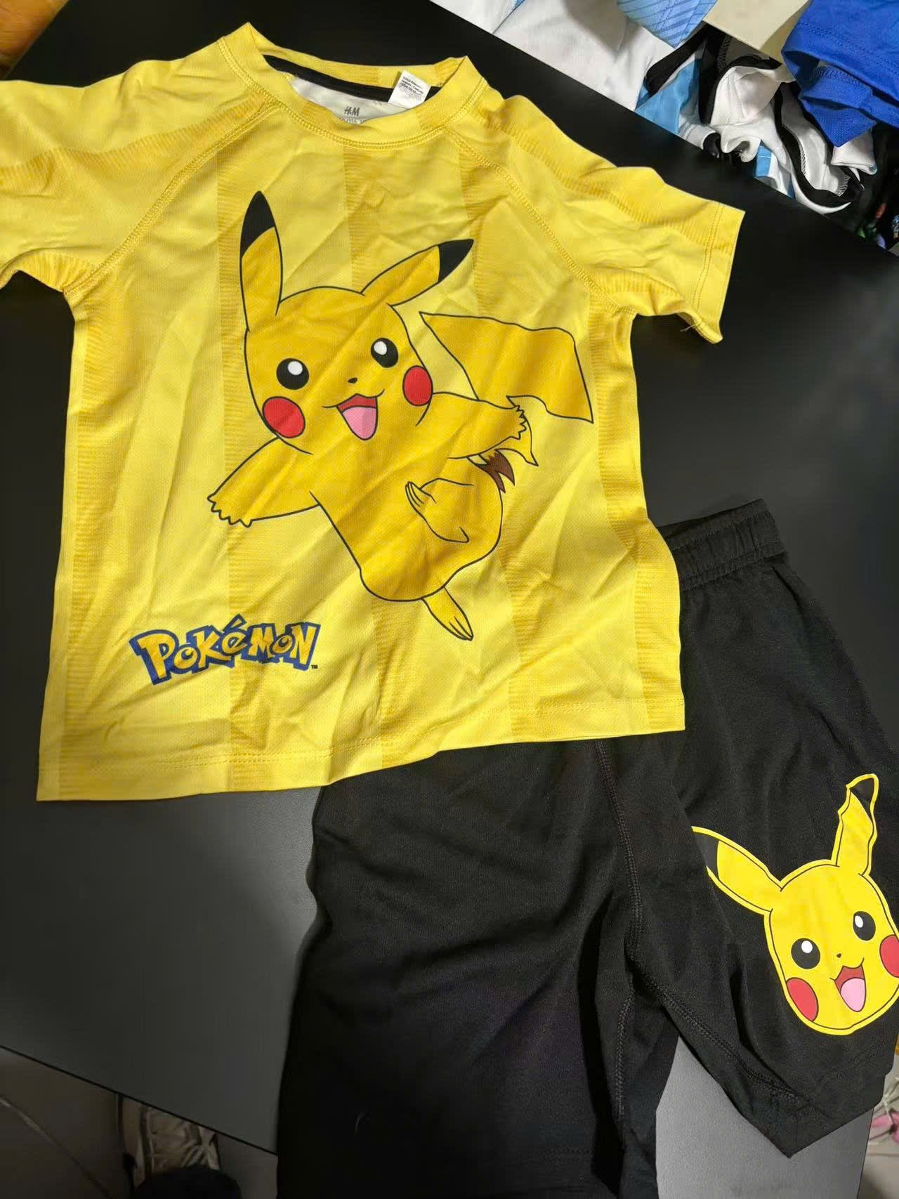 Bộ thể thao HM nhiều màu hoạ tiết hoạt hình cho bé trai size 2-10y