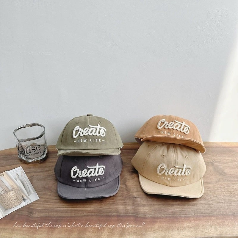 Mũ lưỡi le vành mềm Create nhiều màu BTBG size 6m-2y