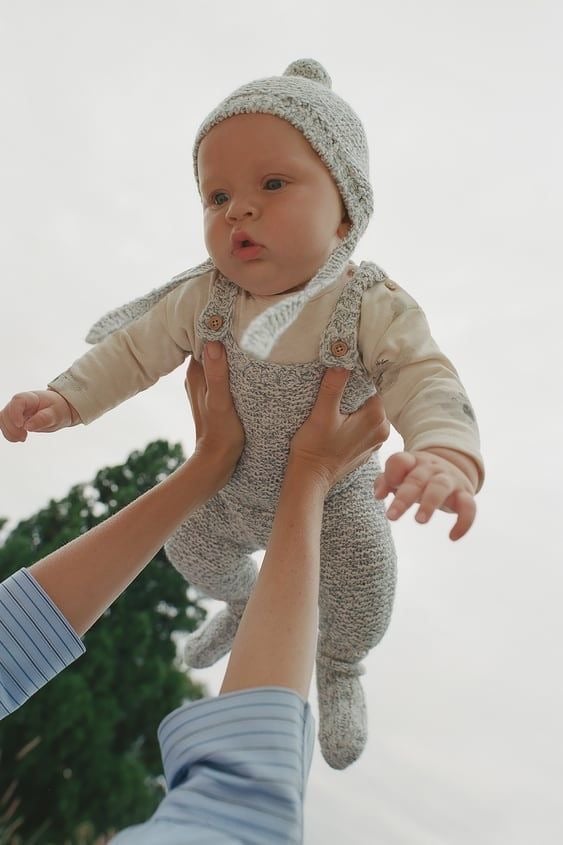 Quần yếm len zara mini cho bé size 0-9m