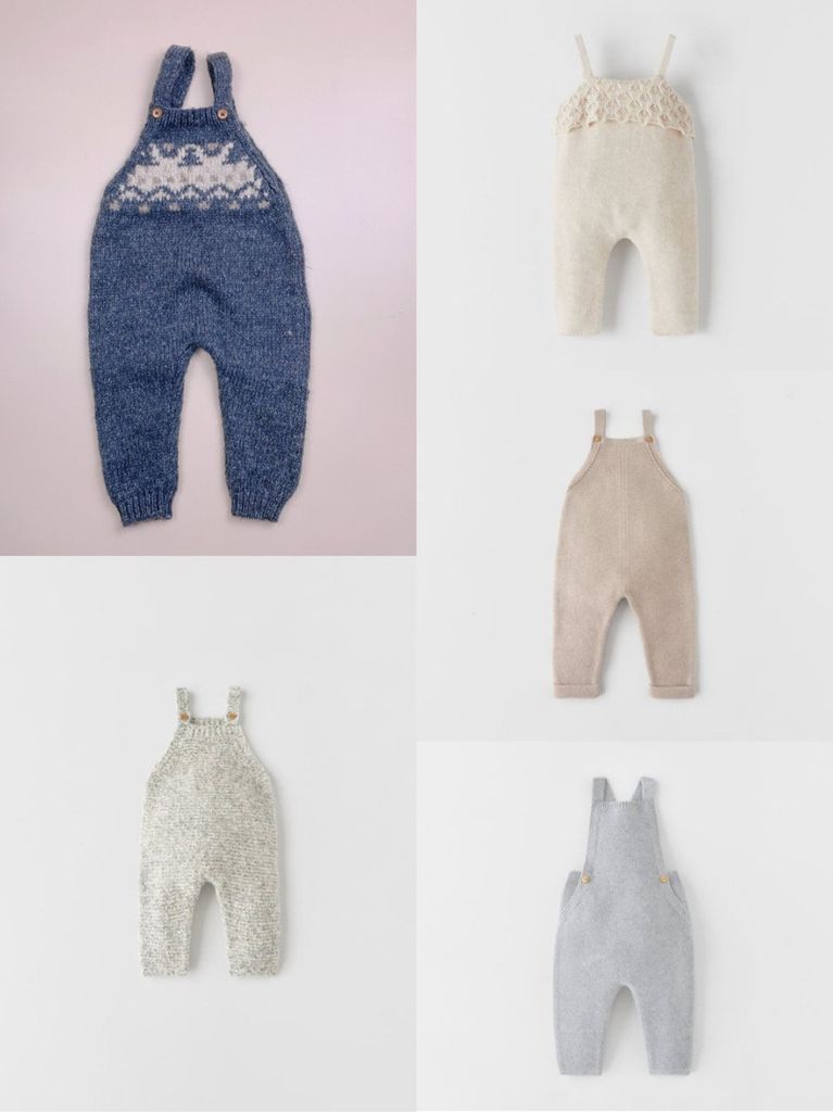 Quần yếm len zara mini cho bé size 0-9m