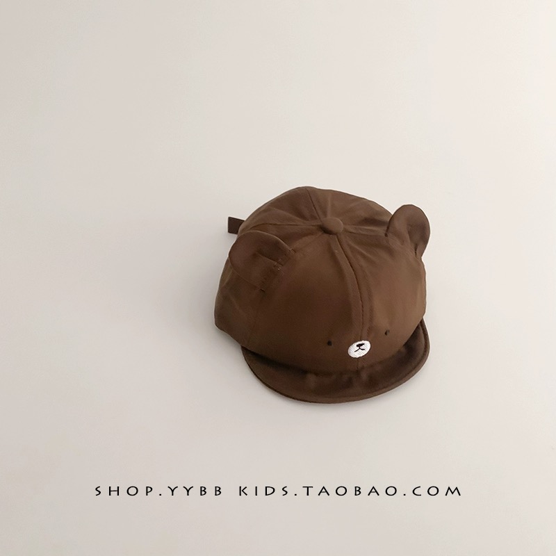 Mũ lưỡi le vành mềm mặt gấu tai nhỏ cute nhiều màu BTBG size 3-18m