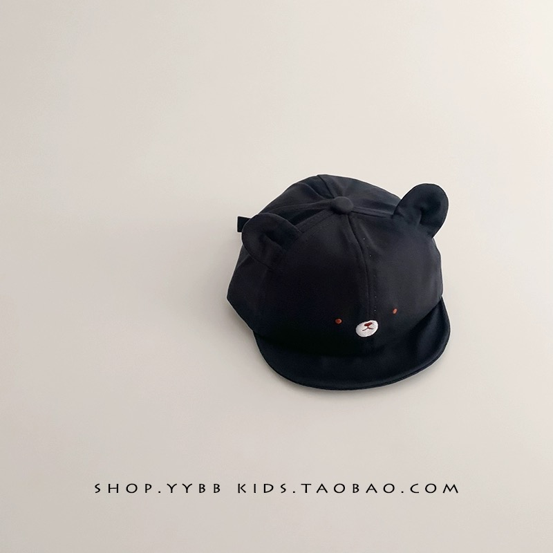 Mũ lưỡi le vành mềm mặt gấu tai nhỏ cute nhiều màu BTBG size 3-18m