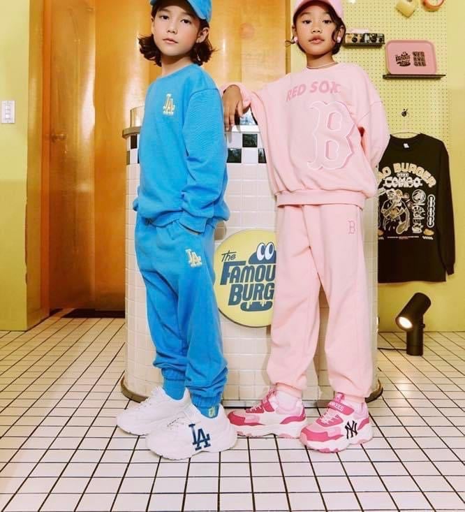 Giày M.L.B Kids BigBall Chunky A LA, Dodgers màu trắng chữ LA