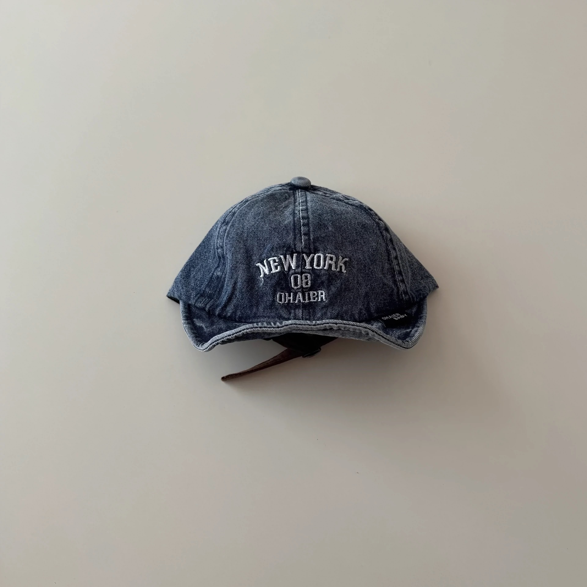 Mũ lưỡi le vành mềm denim Newyork BTBG size 3m-2y
