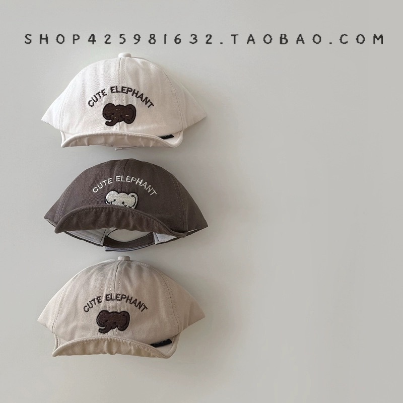 Mũ lưỡi le vành mềm hoạ tiết voi cute elephant nhiều màu BTBG size 6m-2y
