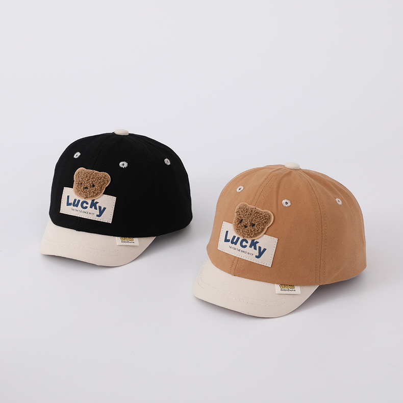 Mũ lưỡi le vành mềm gấu Lucky phối màu BTBG size 3-24m