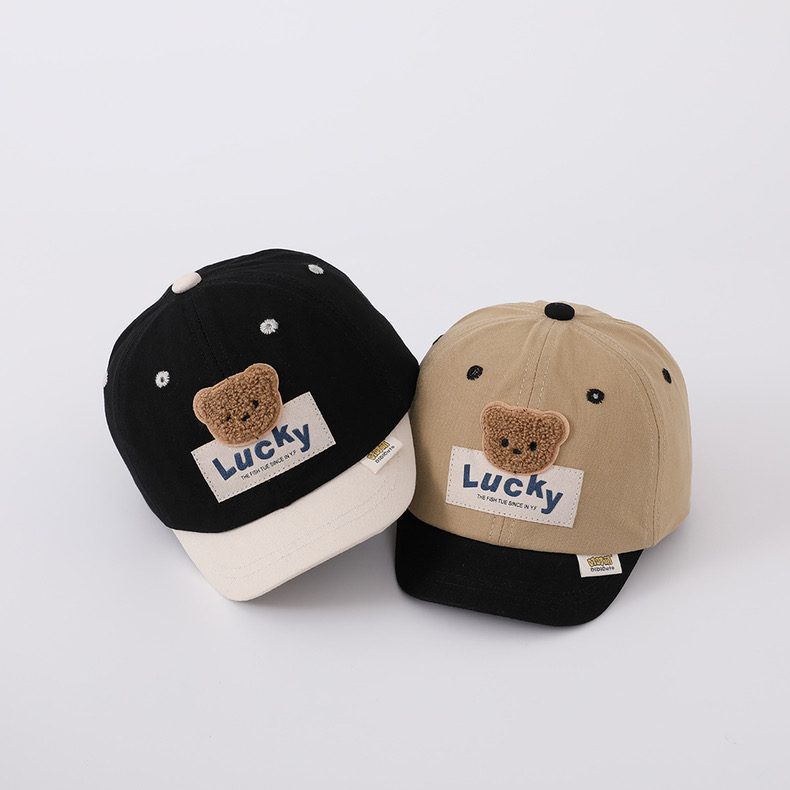 Mũ lưỡi le vành mềm gấu Lucky phối màu BTBG size 3-24m