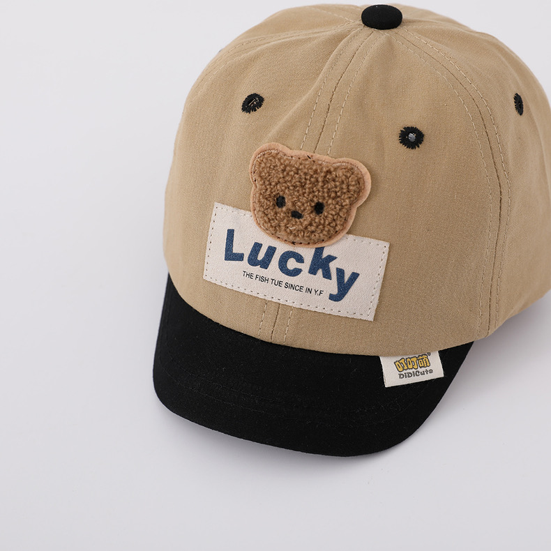 Mũ lưỡi le vành mềm gấu Lucky phối màu BTBG size 3-24m