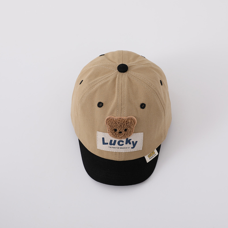 Mũ lưỡi le vành mềm gấu Lucky phối màu BTBG size 3-24m