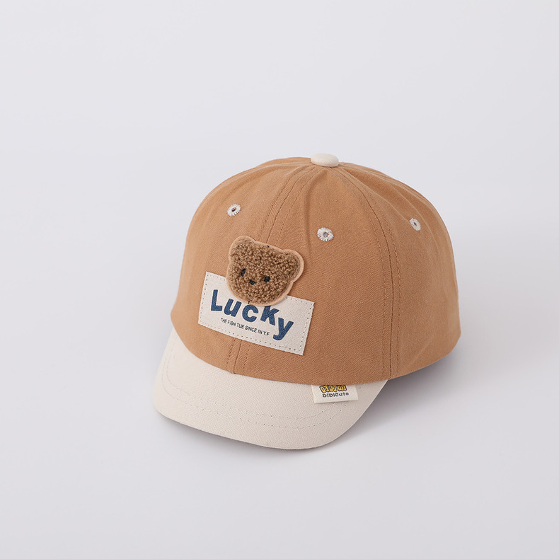Mũ lưỡi le vành mềm gấu Lucky phối màu BTBG size 3-24m
