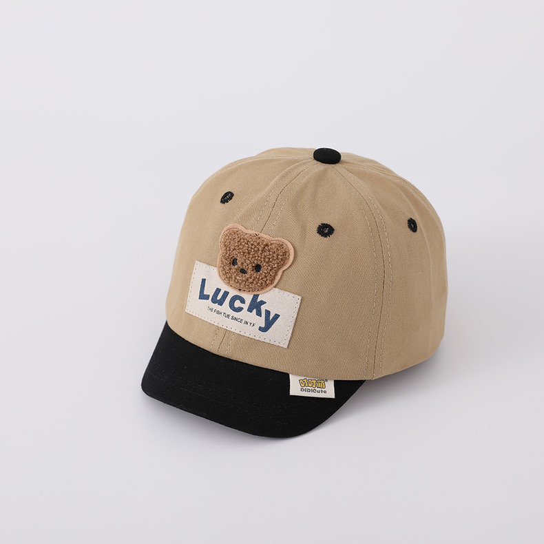 Mũ lưỡi le vành mềm gấu Lucky phối màu BTBG size 3-24m