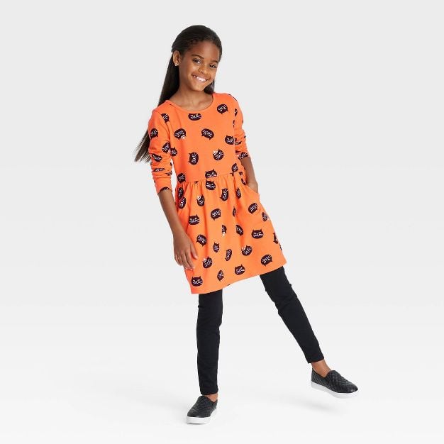 Váy cotton Cat Jack dài tay BG size 5-18y ( Bảng màu 2)