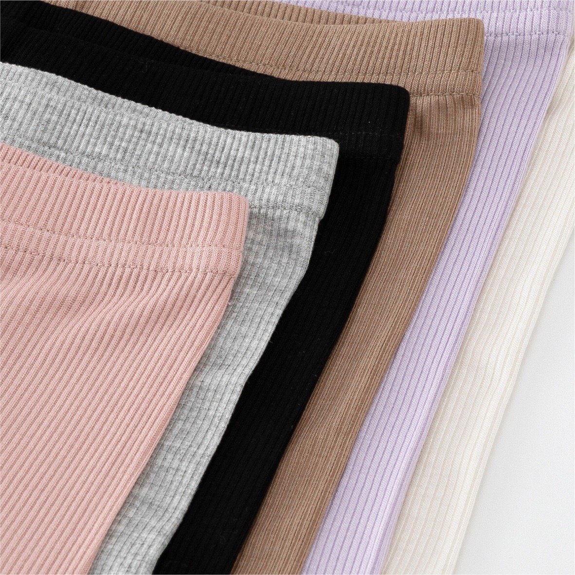 Quần legging đùi thun tăm 5 màu Bé Gái size 80 - 140