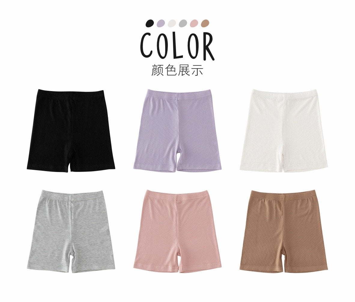 Quần legging đùi thun tăm 5 màu Bé Gái size 80 - 140