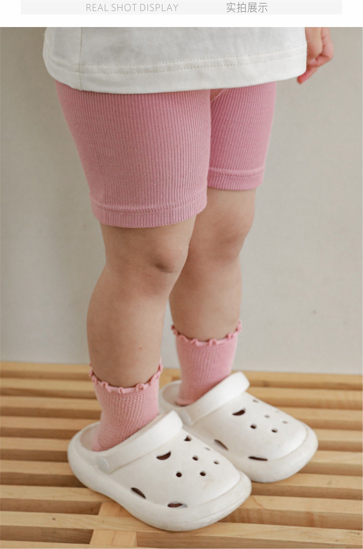 Quần legging đùi thun tăm 5 màu Bé Gái size 80 - 140